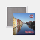 Aimant zNO015 TRONDHEIM, Norvège, Europe, Réfrigérateur (Recto/Verso)