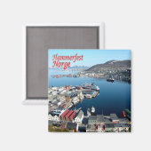Aimant zNO016 HAMMERFEST, Norvège, Europe, Réfrigérateur (Recto/Verso)