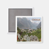 Aimant zNO113 HARDANGERFJORD ODDA, Norvège, réfrigérateur (Recto/Verso)