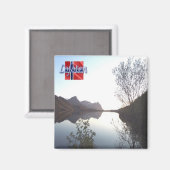 Aimant zNO137 LOFOTEN panorama, Norvège, Frigo (Recto/Verso)