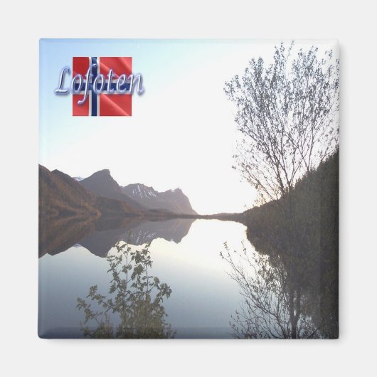 Aimant zNO137 LOFOTEN panorama, Norvège, Frigo (Devant)