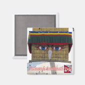 Aimant zNP006 Boudhanath Stupa KATHMANDU, Népal, Frigo (Recto/Verso)