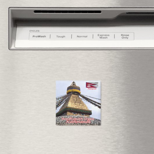 Aimant zNP014 BOUDHANATH STUPA, Katmandou, Népal, Frigo (In Situ (Lave-vaisselle))