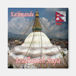 Aimant zNP015 BOUDHANATH STUPA, Katmandou, Népal, Frigo