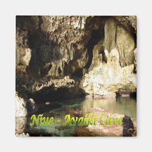 Aimant zNU005 NIUE, CAVE AVAIKI, Océanie, Réfrigérateur