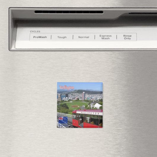 Aimant zNZ009 WELLINGTON, Téléphérique, NEW ZEALAND, Réfr (In Situ (Lave-vaisselle))