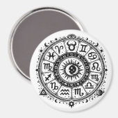 Aimant Zodiac Arcana — Les Douze Signes par BurnsInHell (Recto/Verso)