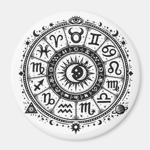 Aimant Zodiac Arcana — Les Douze Signes par BurnsInHell