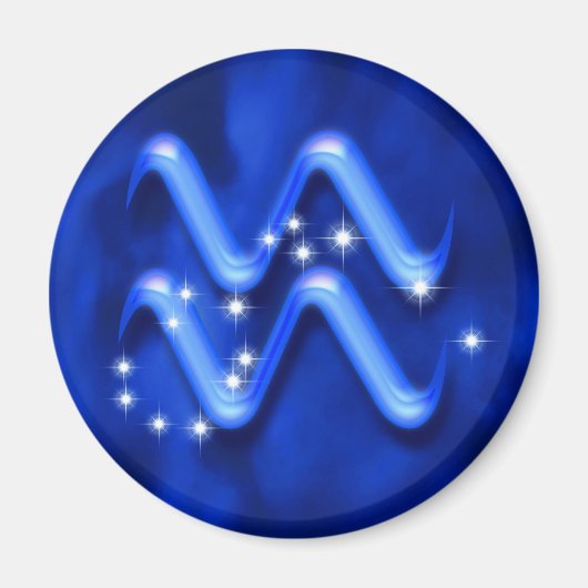 Aimant Zodiac sign Aquarius (Devant)