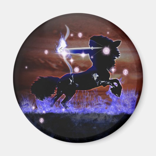 Aimant Zodiaque de donjon artisanal - Sagittarius (Devant)