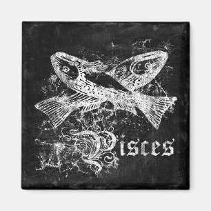Aimant Zodiaque Poissons Vintage