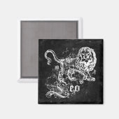 Aimant Zodiaque Vintage Lion (Recto/Verso)
