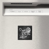 Aimant Zodiaque Vintage Lion (In Situ (Lave-vaisselle))