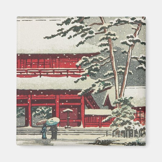 Aimant Zojoji Temple Hasui Kawase shin hanga paysage art (Devant)