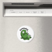 Aimant Zom-big Zom-small Funny Halloween Zombie Pun (In Situ (Lave-vaisselle))
