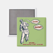 Aimant Zombie - Bacon (Recto/Verso)