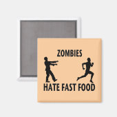 Aimant Zombie Fast Food (Recto/Verso)