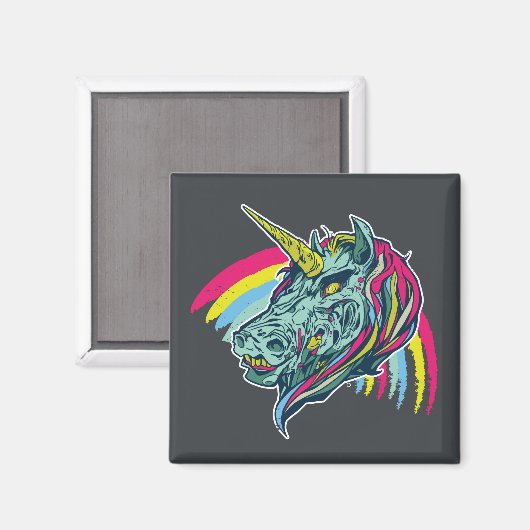Aimant Zombie Unicorn (Recto/Verso)