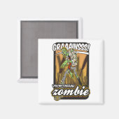 Aimant Zombie végétarien (Recto/Verso)