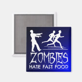 Aimant Zombies Hait Fast Food (Recto/Verso)