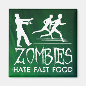 Aimant Zombies Hait Fast Food (Devant)