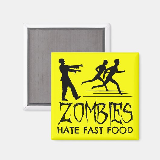 Aimant Zombies Hait Fast Food (Recto/Verso)