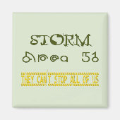 Aimant Zone de tempête 51 (Devant)