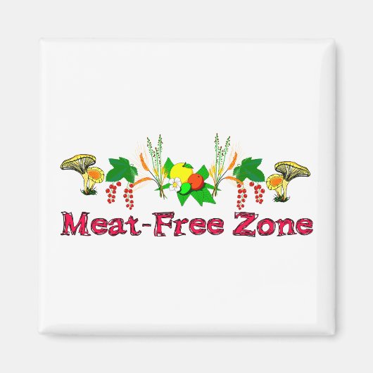 Aimant Zone sans viande (Devant)