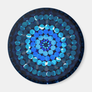 Aimant Zones Bleues,