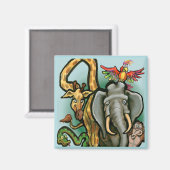 Aimant Zoo Animaux (Recto/Verso)