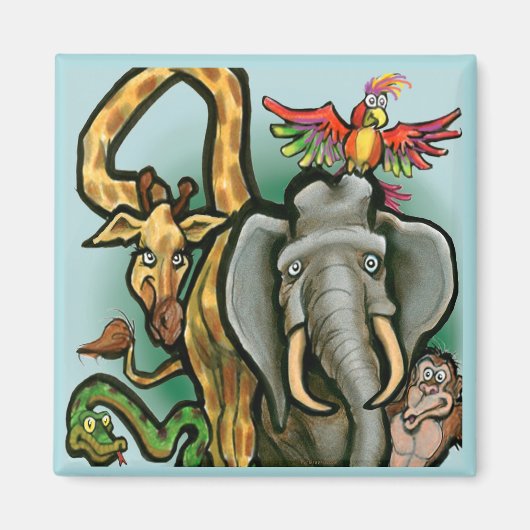 Aimant Zoo Animaux (Devant)