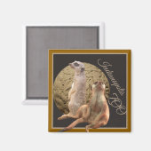 Aimant Zoo de Meerkats Indianapolis (Recto/Verso)