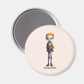 Aimant Zoombie Halloween personnalisé (Recto/Verso)