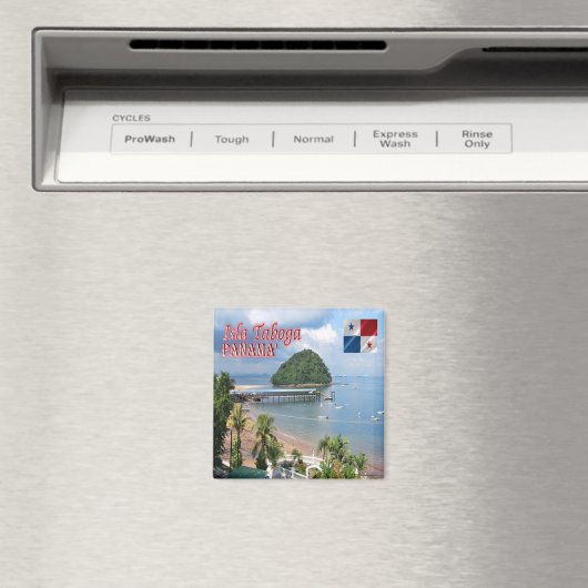 Aimant zPA003 PANAMA, Isla Taboga, plage El Morro, réfrig (In Situ (Lave-vaisselle))