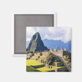 Aimant zPE003 MACHU PICCHU, Pérou, Amérique, Réfrigérateu (Recto/Verso)
