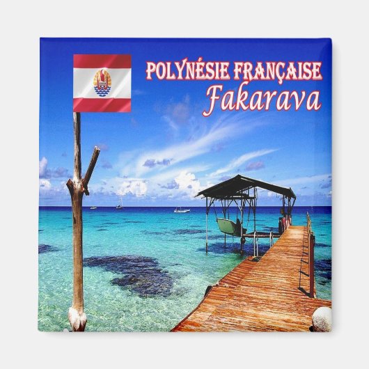 Aimant zPF011 FAKARAVA, Polynésie française, Océanie, Fri (Devant)