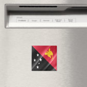 Aimant zPG002 WAVING FLAG PAPUA NOUVELLE GUINÉE, Réfrigér (In Situ (Lave-vaisselle))