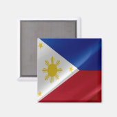 Aimant zPH002 agitant Philippine FLAG Philippines, réfrig (Recto/Verso)