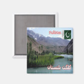 Aimant zPK012 GILGIT-BALTISTAN, Pakistan, Asie, Frigo (Recto/Verso)