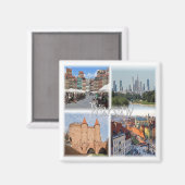 Aimant zPL006 VARSOVIE WARSZAWA, Pologne, Europe, Fridge (Recto/Verso)