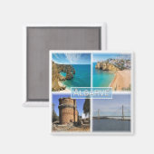 Aimant zPT006 THE ALGARVE, Portugal, Europe, Fridge (Recto/Verso)