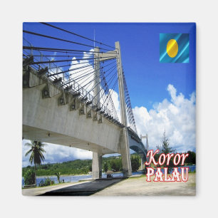 Aimant zPW007 KOROR, Pont d'amitié, Palau, Réfrigérateur