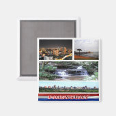 Aimant zPY003 PARAGUAY, Mosaïque, Amérique, Frigo (Recto/Verso)
