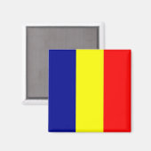 Aimant zRO001 DRAPEAU ROUMAIN ROMANIE, Réfrigérateur (Recto/Verso)