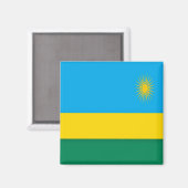 Aimant zRW001 Drapeau RWANDA, Afrique, Réfrigérateur (Recto/Verso)