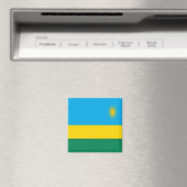 Aimant zRW001 Drapeau RWANDA, Afrique, Réfrigérateur (In Situ (Lave-vaisselle))