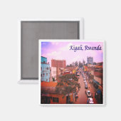 Aimant zRW005 KIGALI, Rwanda, Afrique, Réfrigérateur (Recto/Verso)