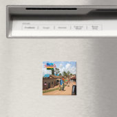 Aimant zRW009 RWANDA, Kigali, Butare, Afrique, Réfrigérat (In Situ (Lave-vaisselle))