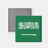 Aimant zSA001 Arabie Saoudite DRAPEAU, Fridge (Recto/Verso)