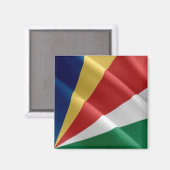 Aimant zSC002 SEYCHELLES, Drapeau, Afrique, réfrigérateur (Recto/Verso)